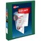 Avery Heavy-Duty View 3 Ring Binder, 1 Inch One Touch EZD Rings, 275-Sheet Capacity, 1.4 Inch Wide Spine, Customizable Clear Cover and Spine, 1 Green Binder (79107)
